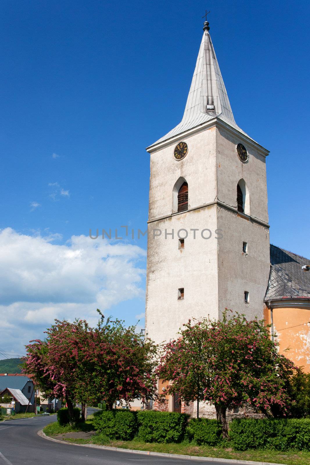 Little church in a Czech Village of Moravia