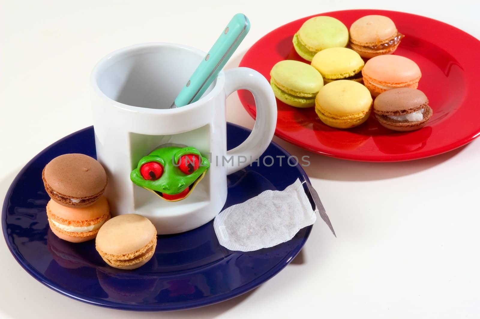 Macaroons in the studio by gillespaire