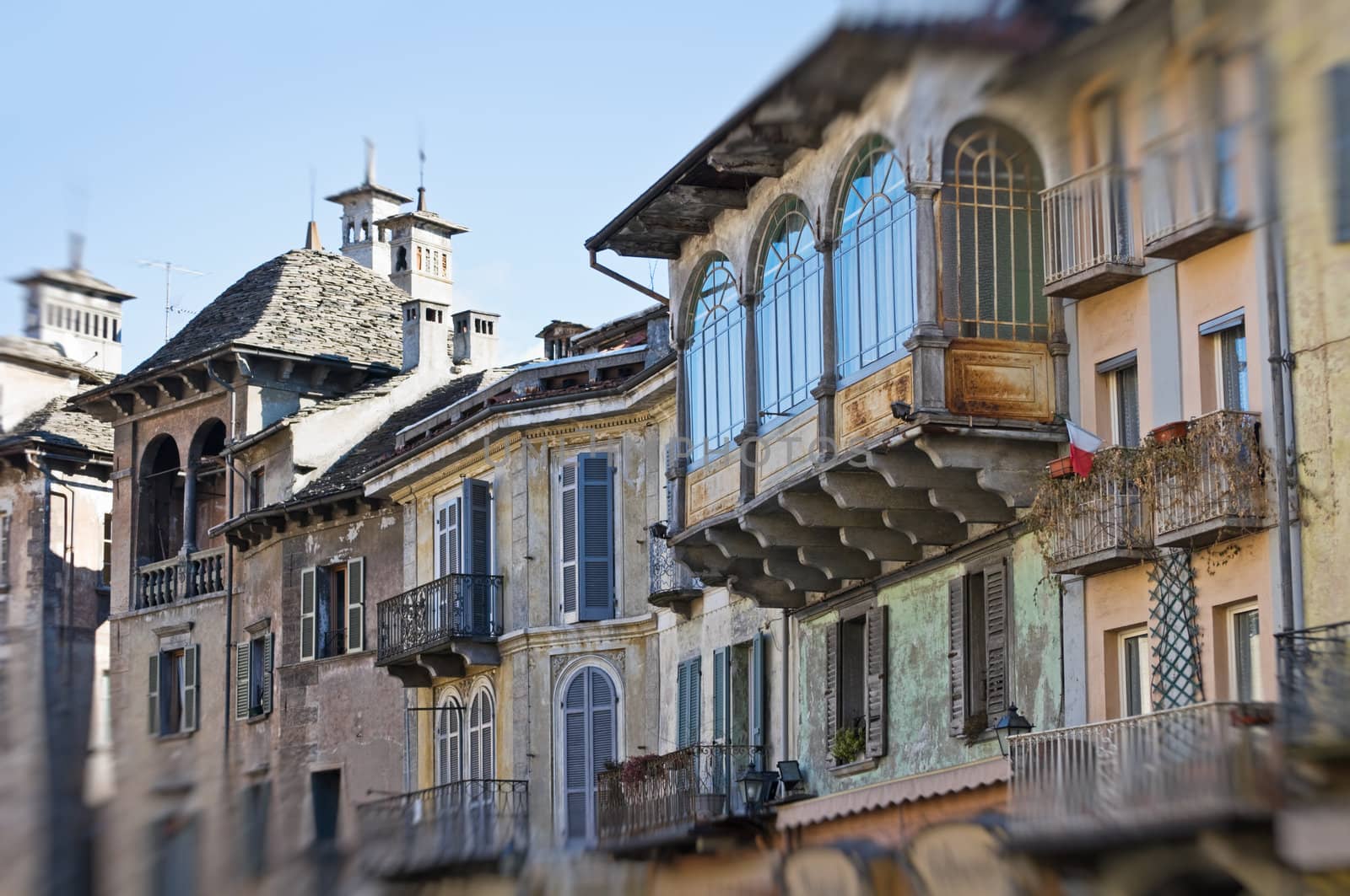 Domodossola, Italy - Medieval houses by sil
