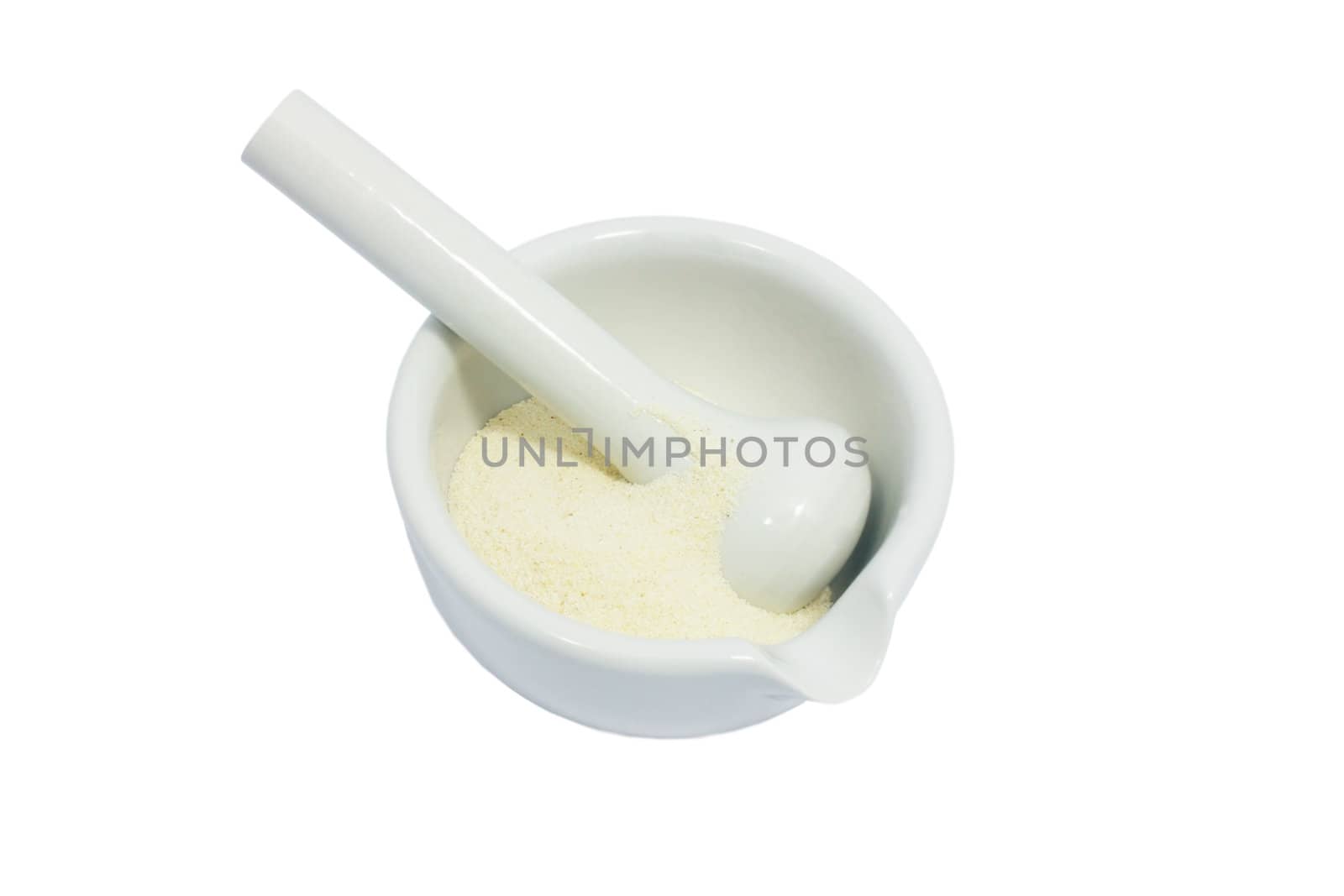 white mortar and pestle by catolla