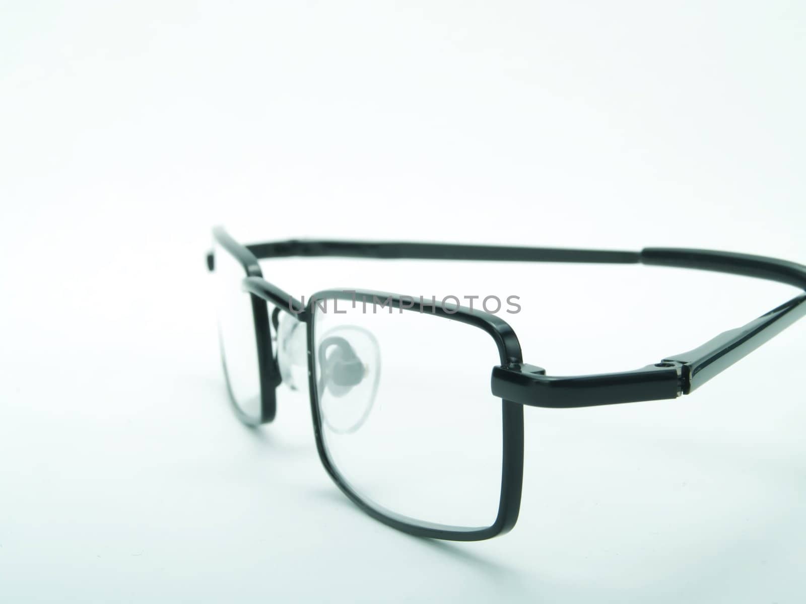 Spectacles on a white background