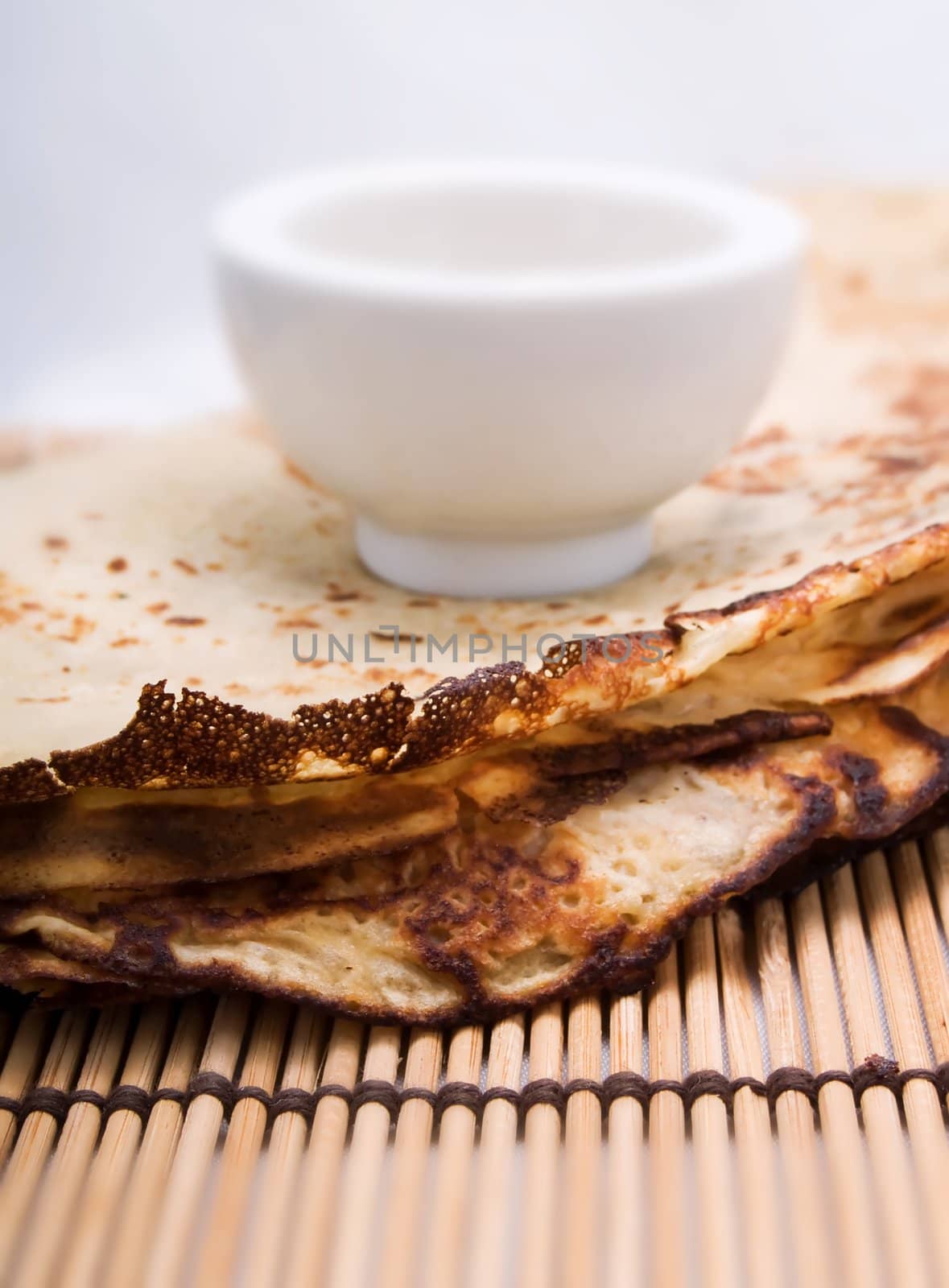 Pancakes in a kitchen