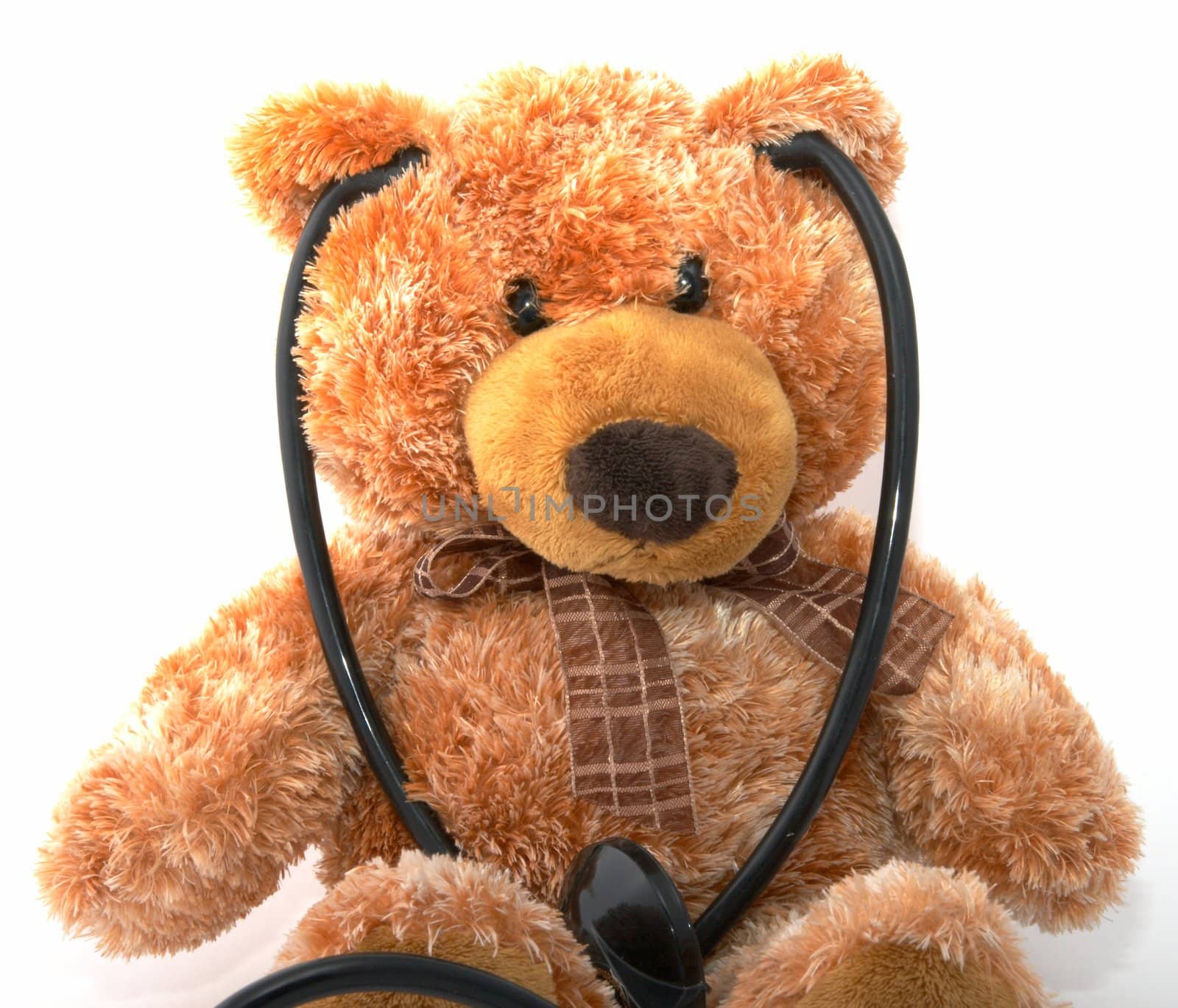 teddy bear with a stethoscope by holligan78