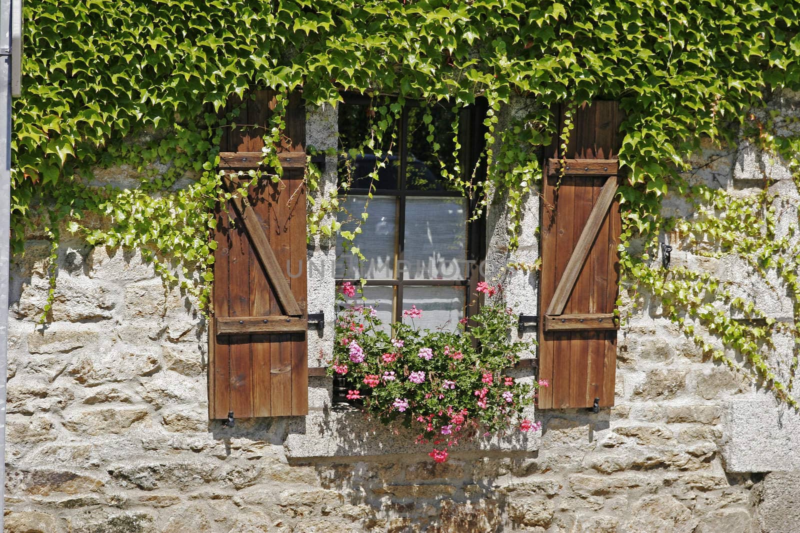 House detail near Rospico, Brittany, North France. Bei Rospico, Hausdetail