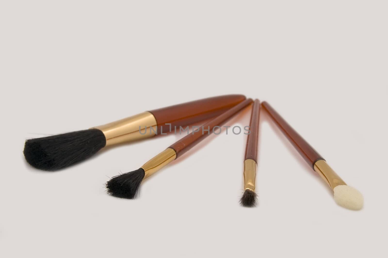 make up accessories isolated on background
