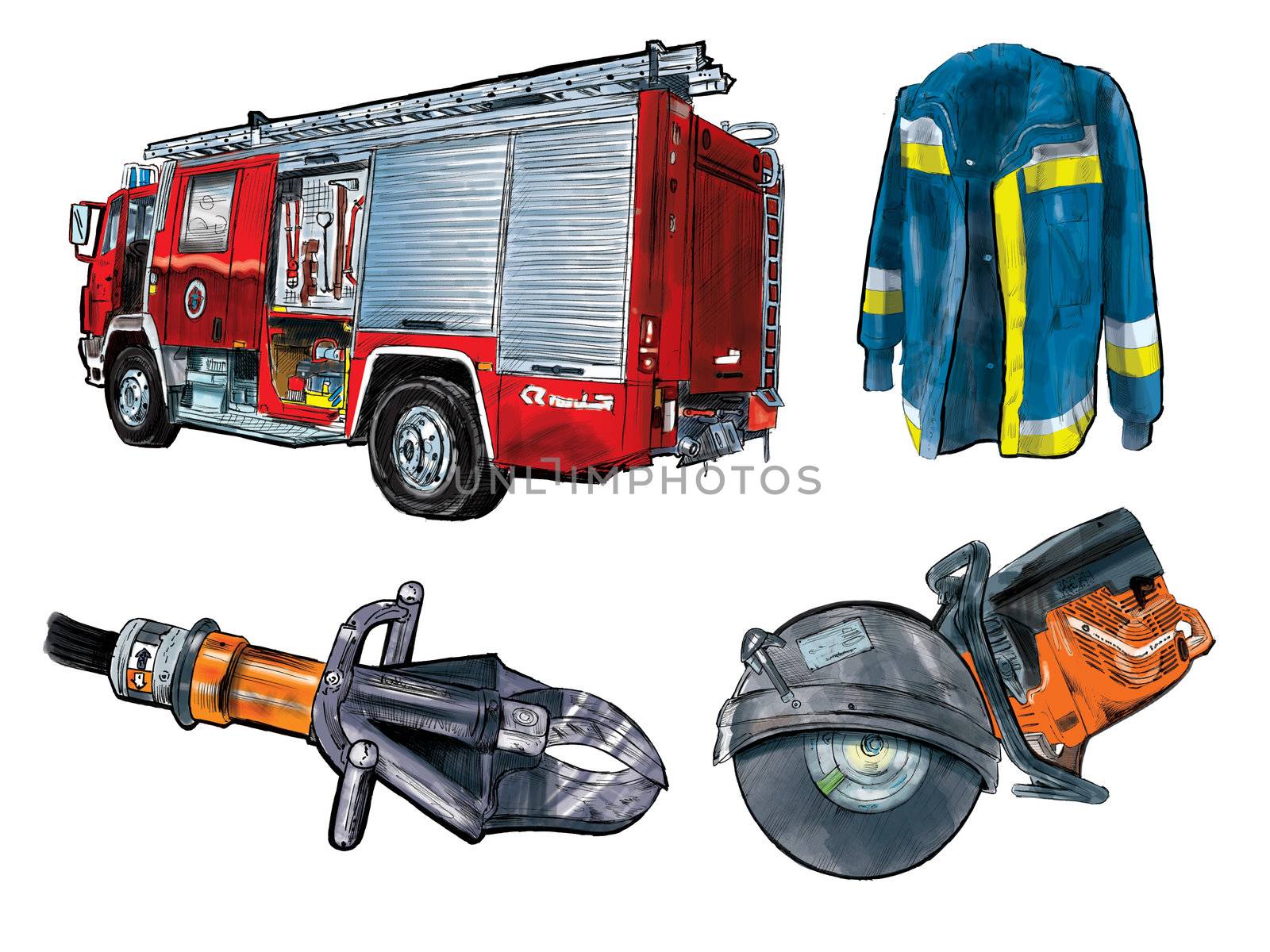 Fireman equipment by natsuk