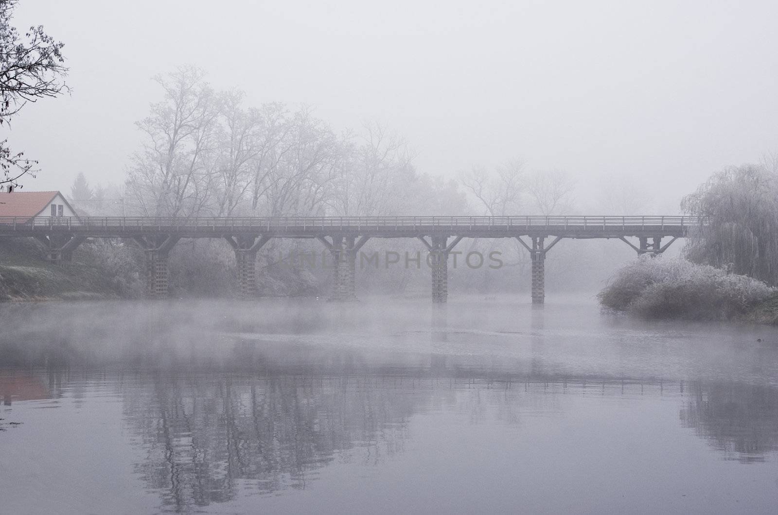 Foggy bridge by Dona203