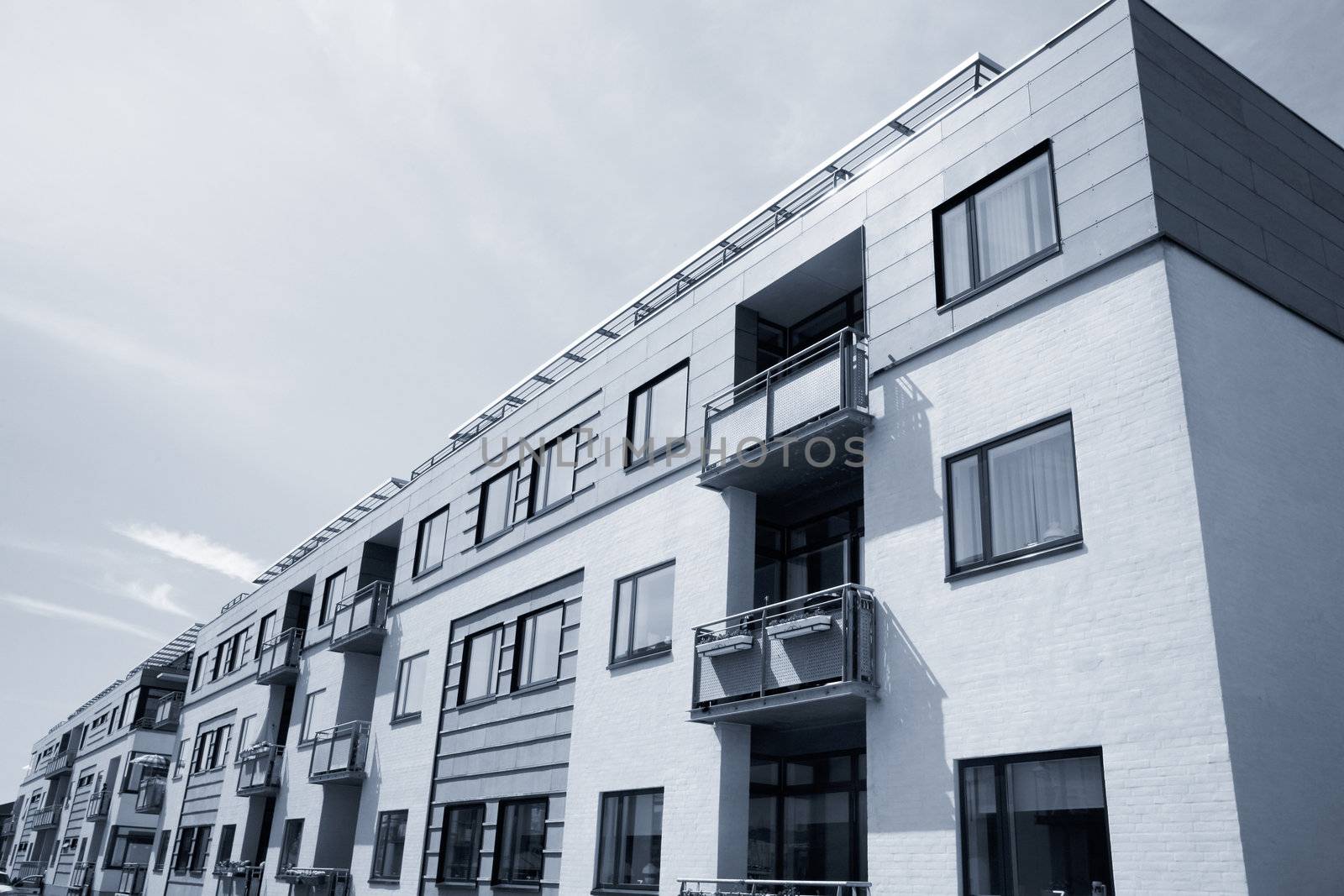 New apartment building at the waterfront of Nyborg, Denmark