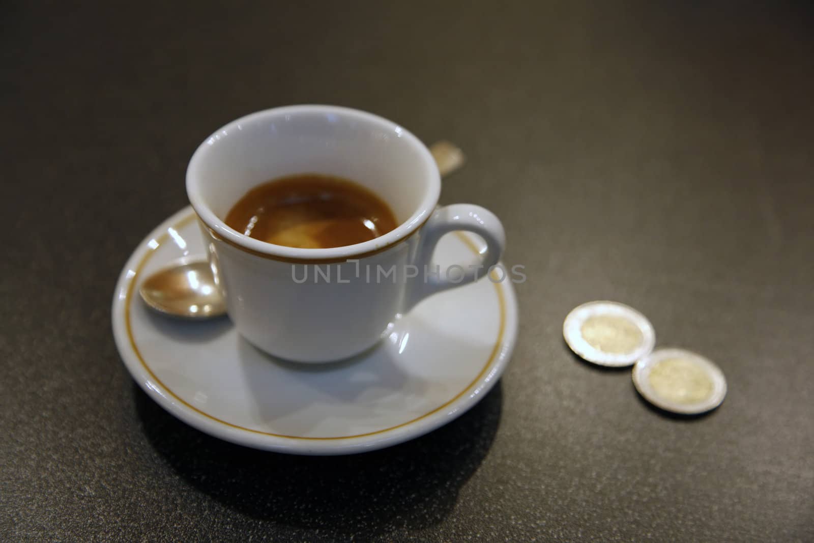 Nice cup of Italian espresso. Shallow DOF.