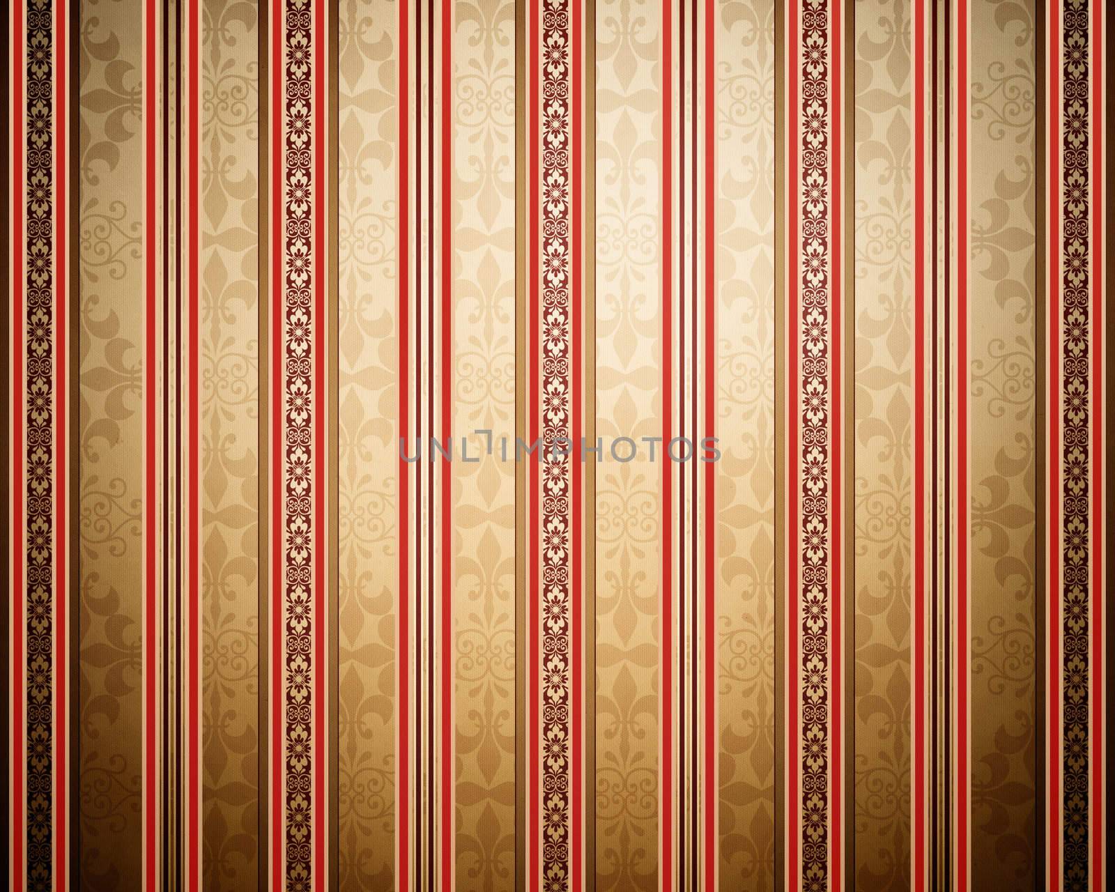 Vintage background with stripes by silent47