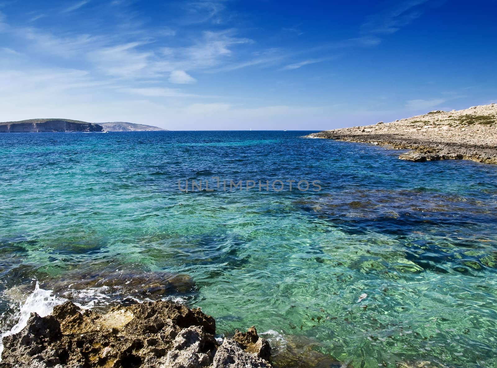 Detail of the waters edge on a tropical beach reef