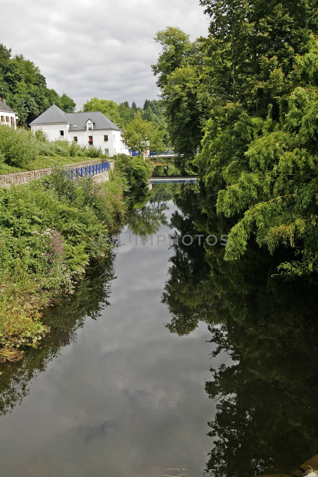 Quimperle, River, Brittany, North France.