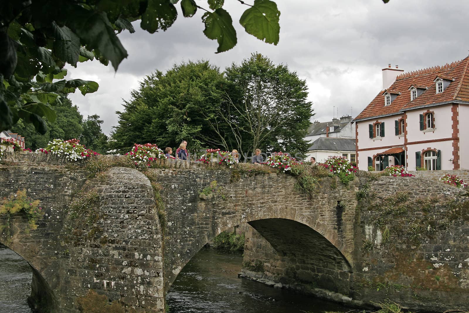 Old bridge in Quimperle, Brittany by Natureandmore