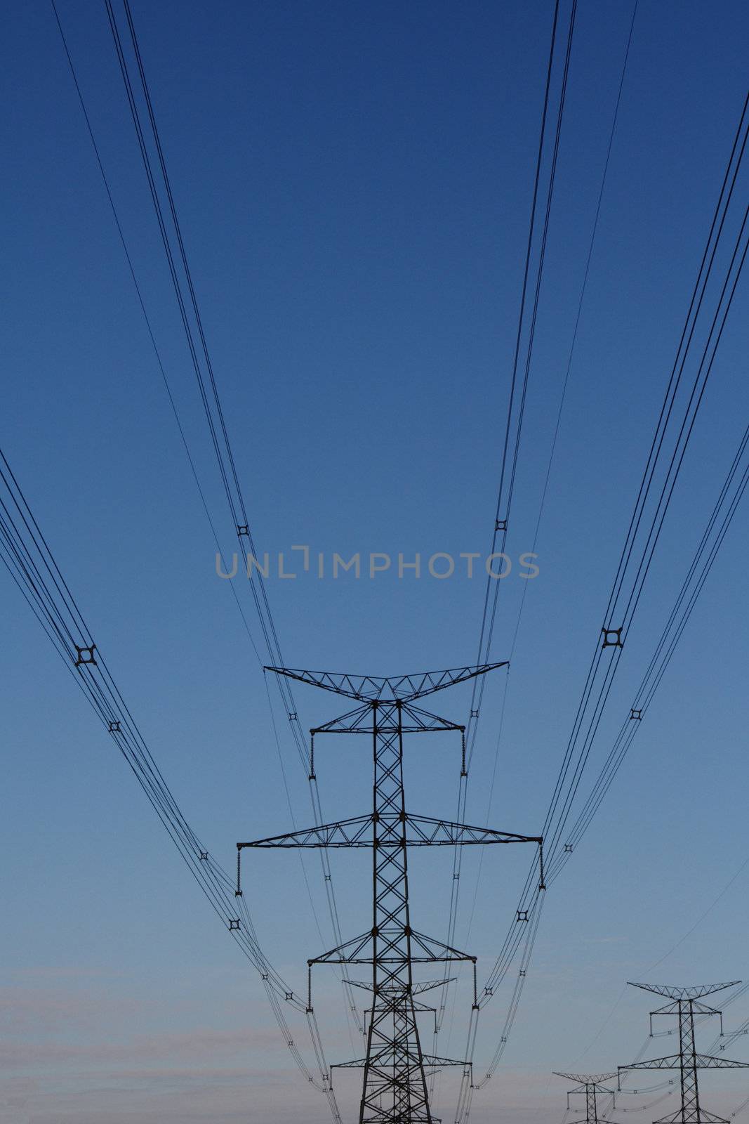 high voltage power lines by njene