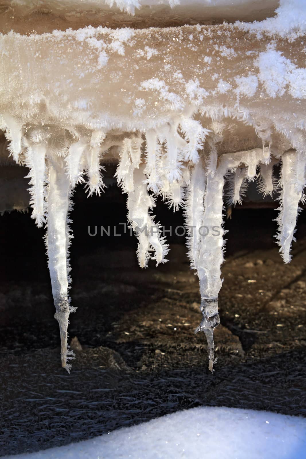 ice on river