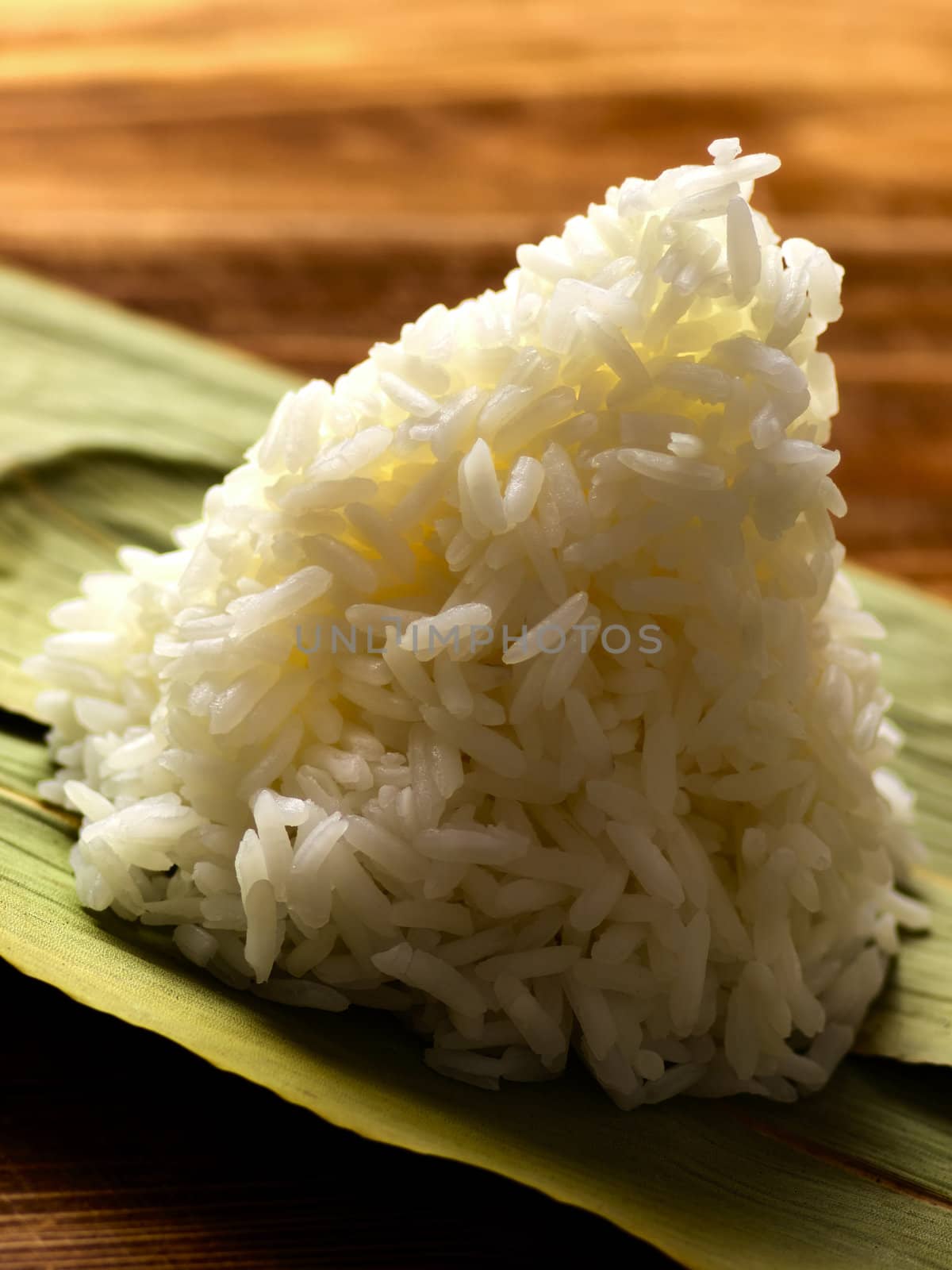 steamed white rice by zkruger