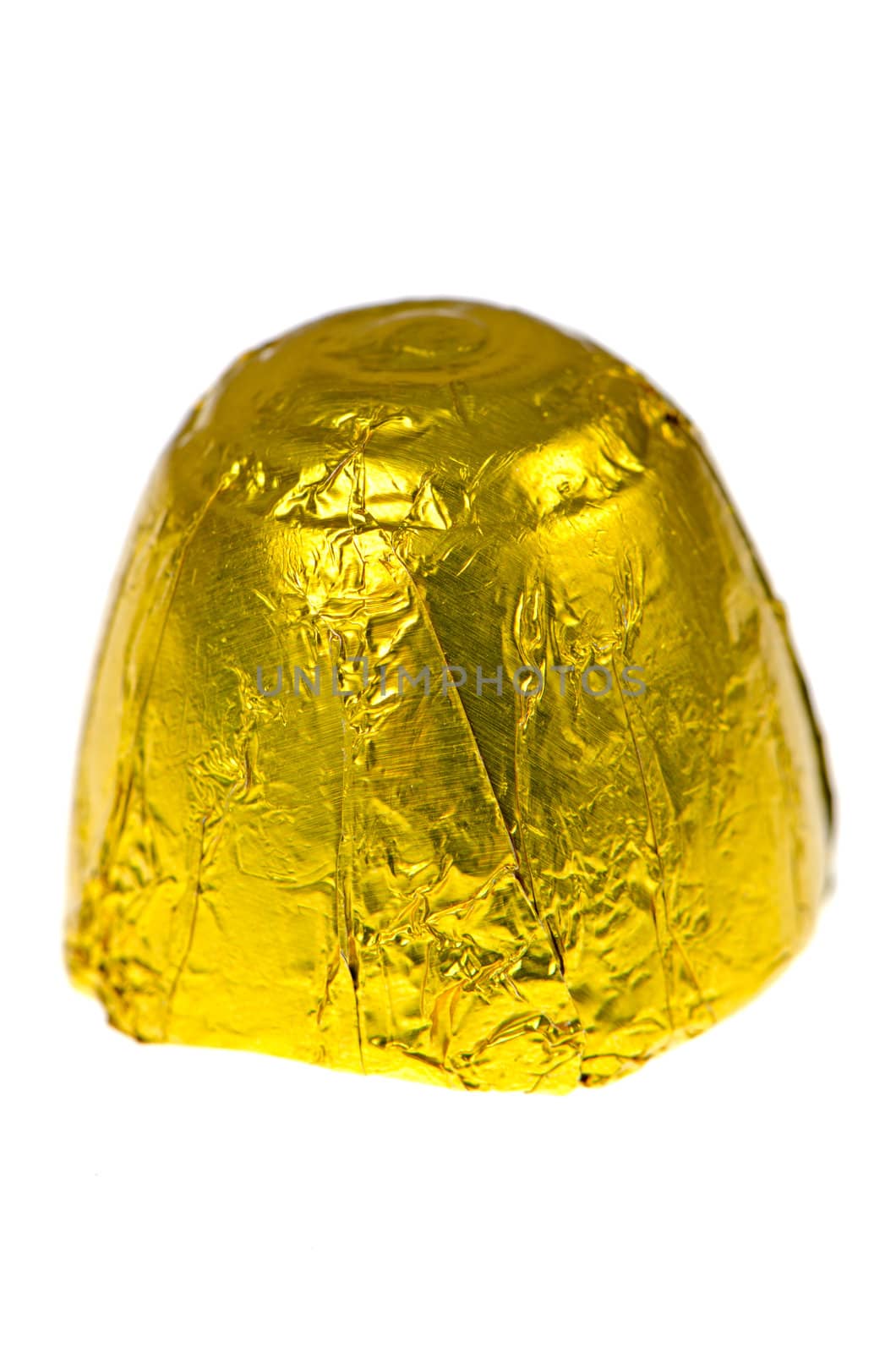 Chocolate candy isolated on white background.