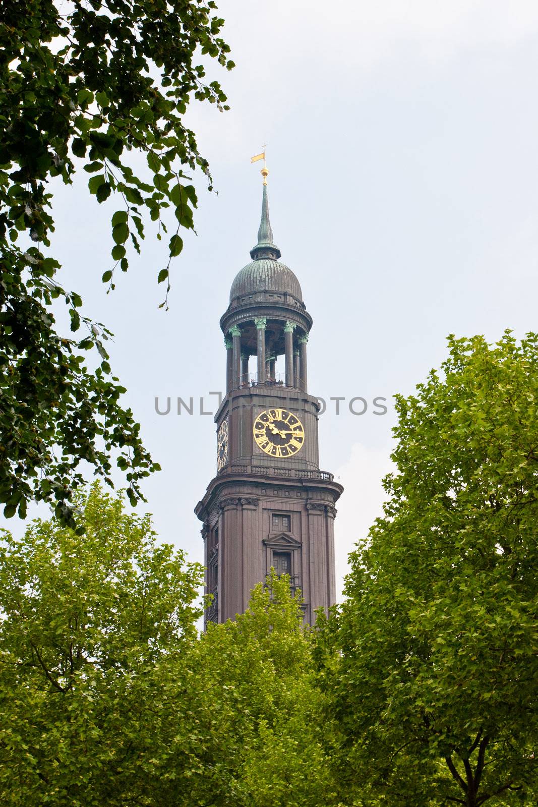 St. Michaelis is the most famous church in the city of Hamburg.