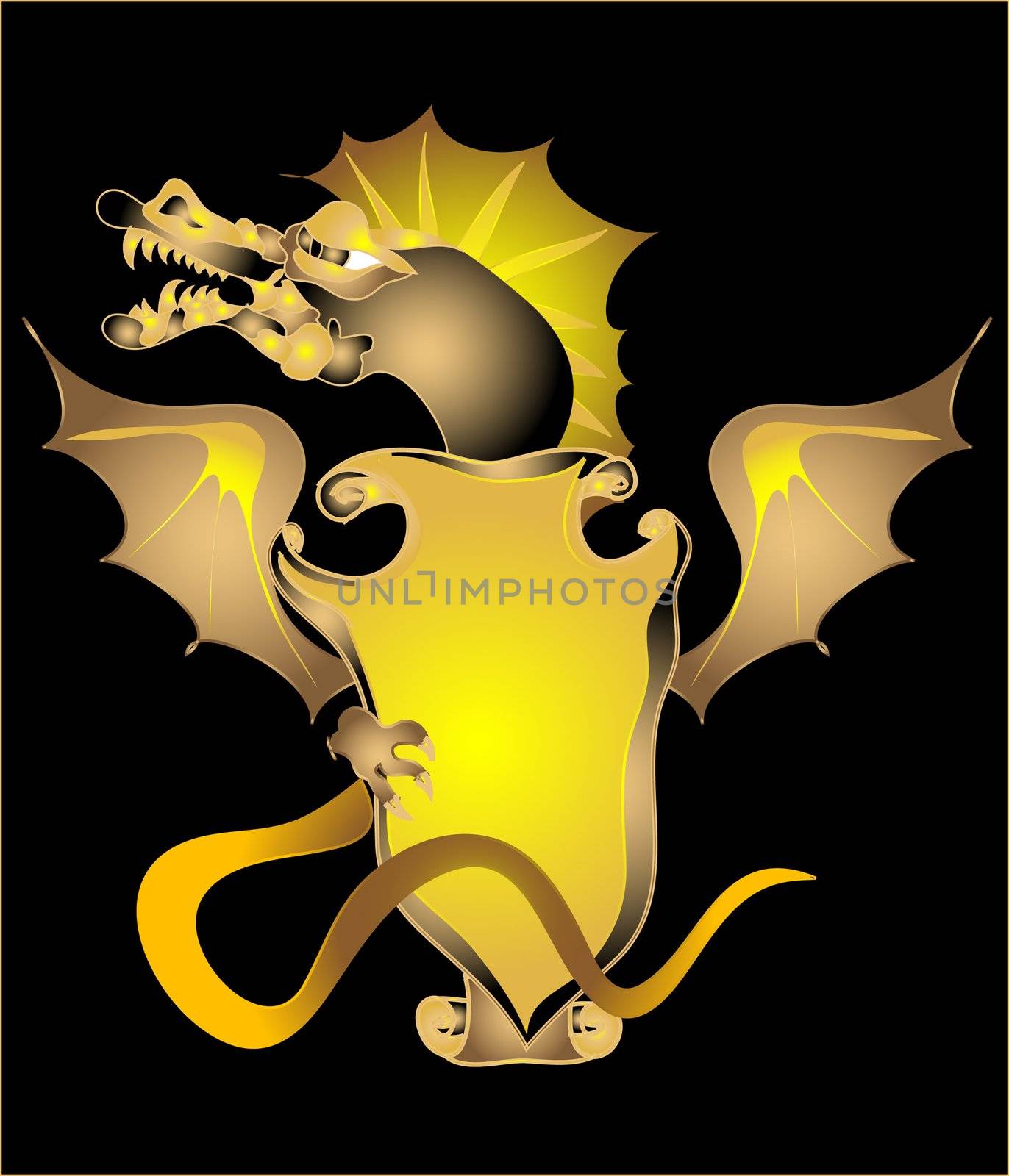 Heraldic Dragon for banner
