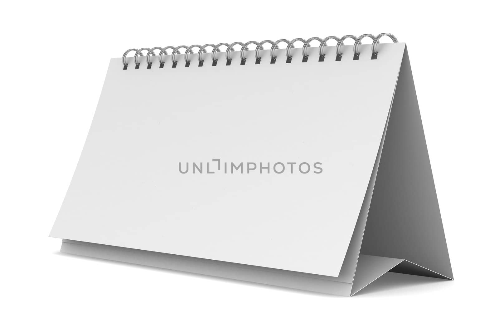Notebook on white background. Isolated 3D image