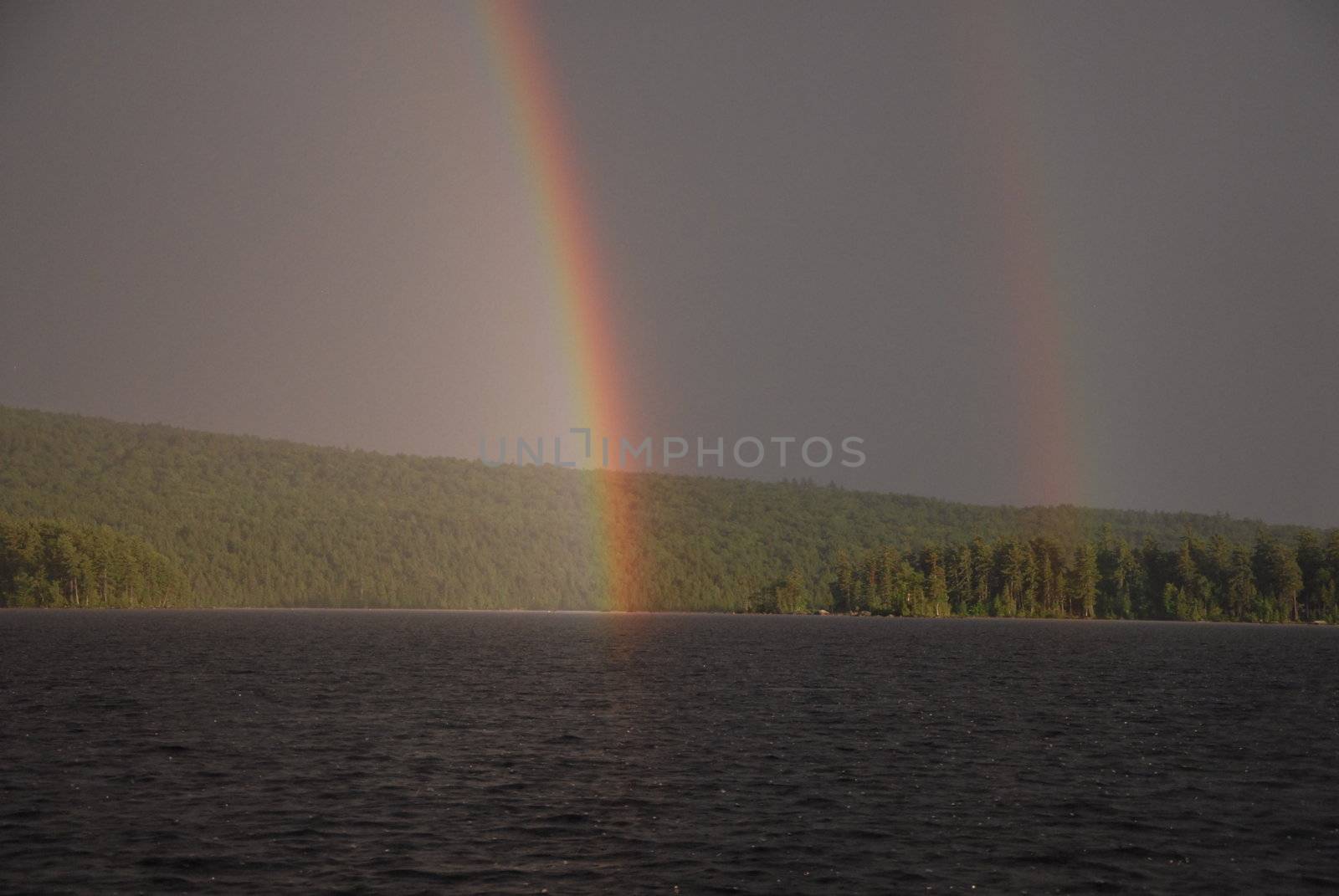 Double rainbow by northwoodsphoto