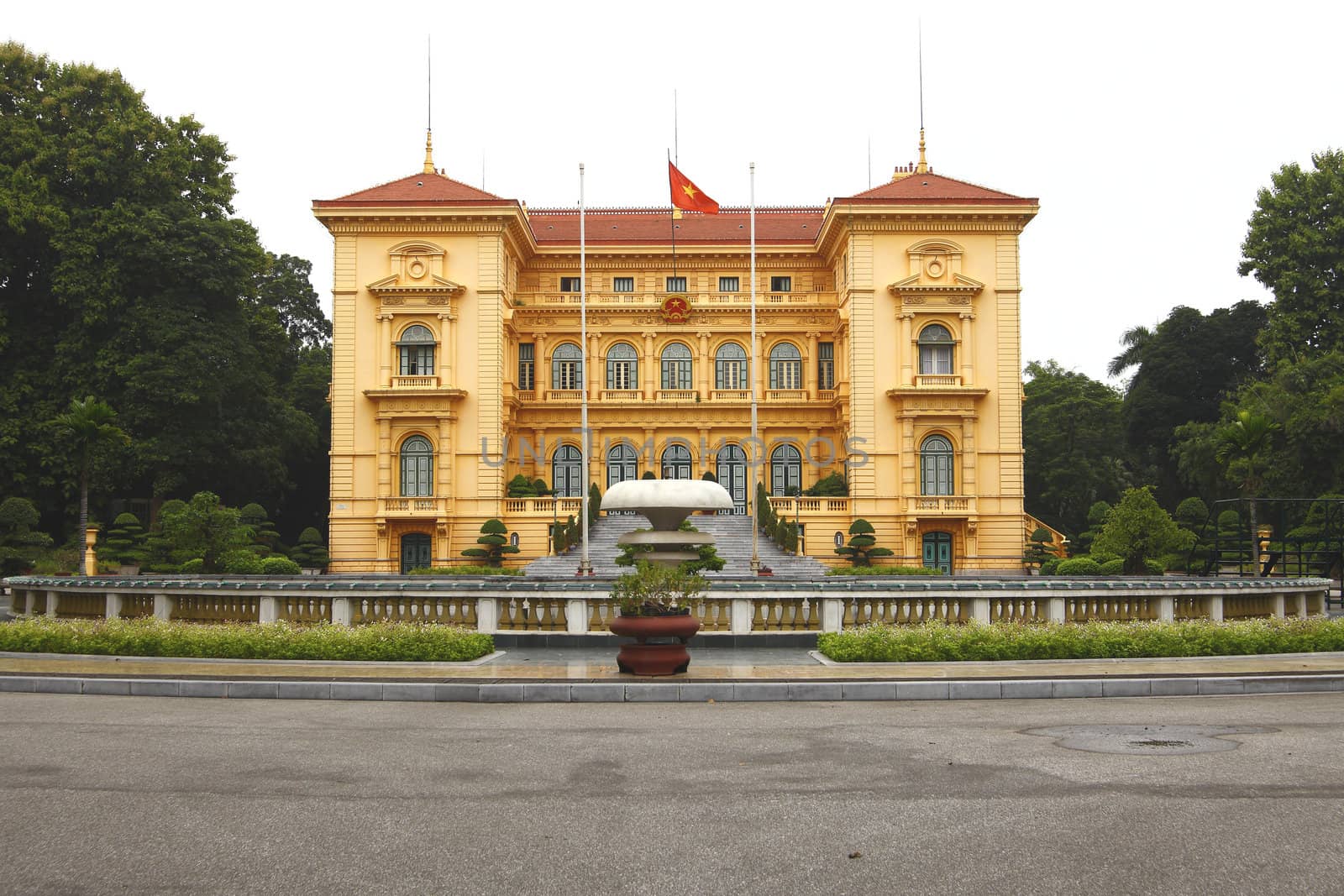 Ho Chi Minh, Presidential Palace in Hanoi, Vietnam 