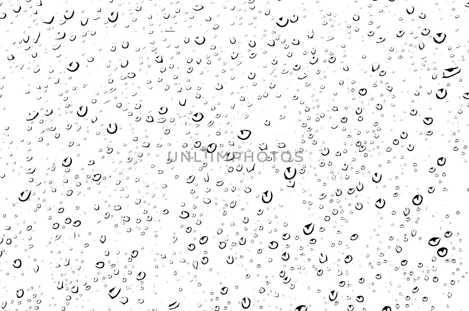 Raindrops on a glass, weather concept