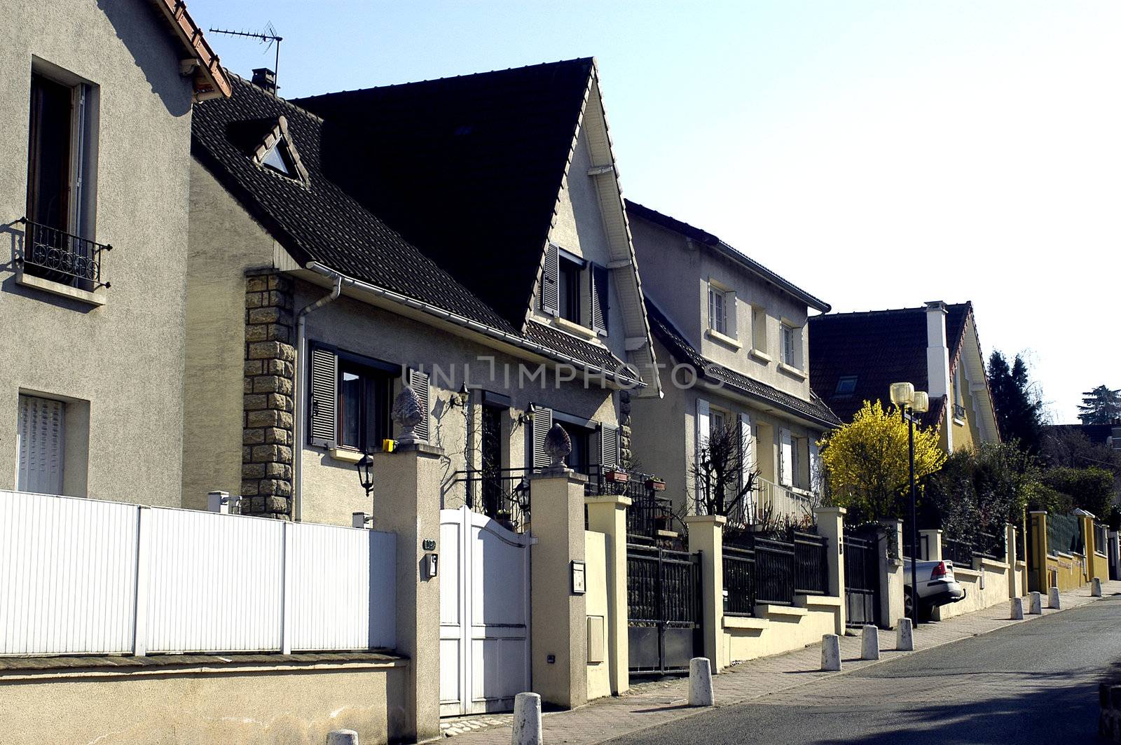 Old house in a French city                              