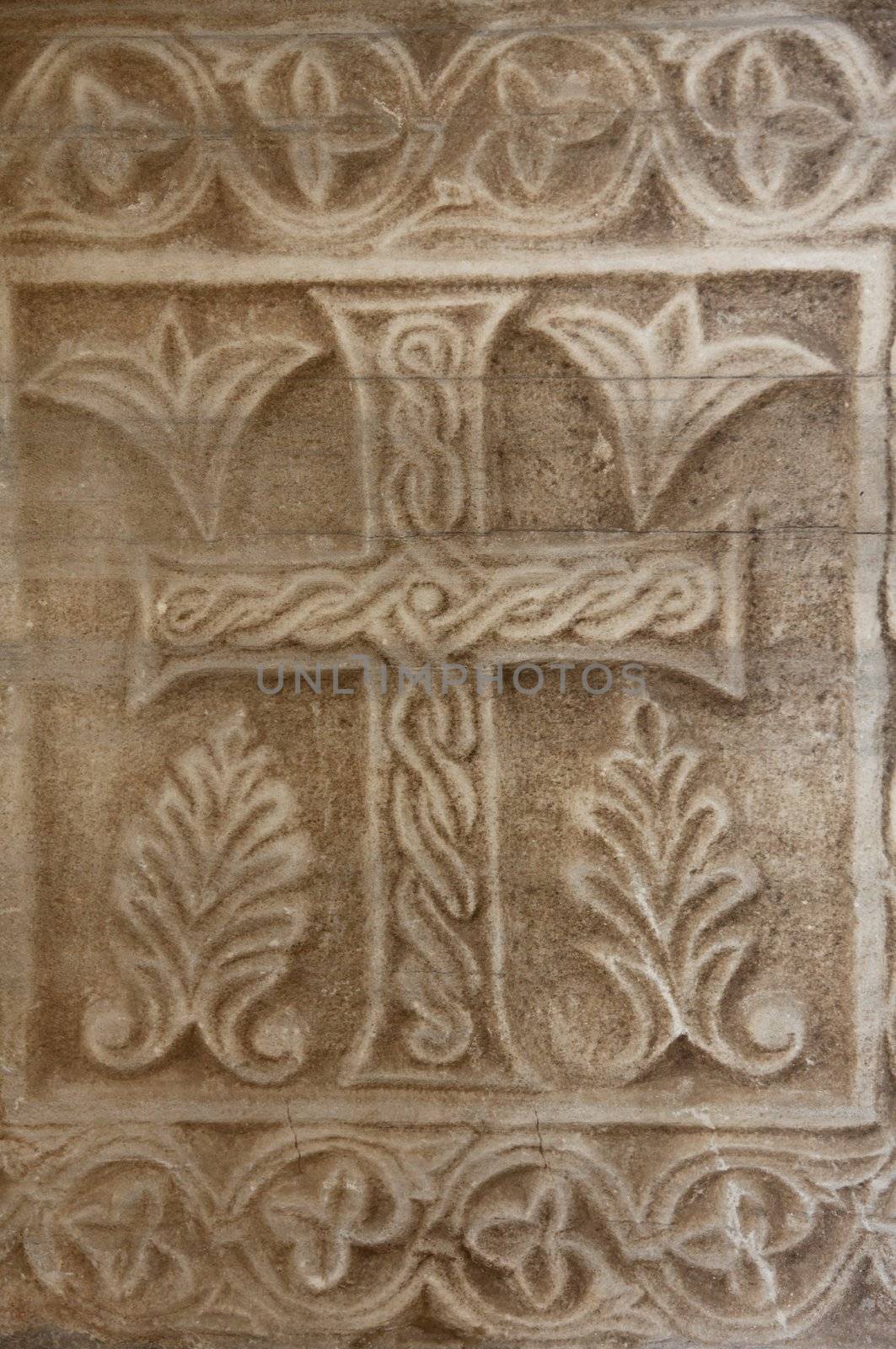 Medieval cross stone