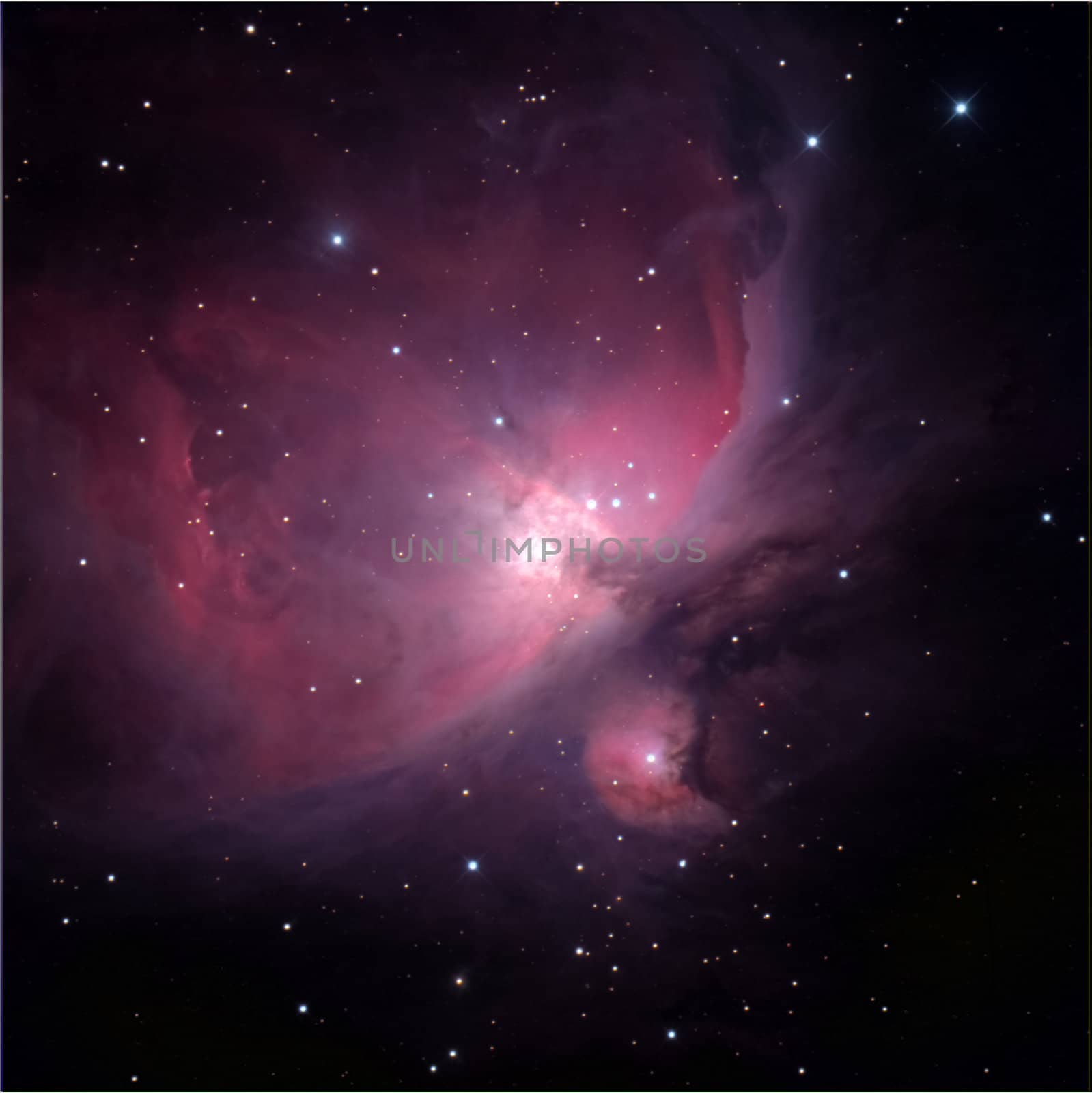 Flame Nebula, near Orion in the sky