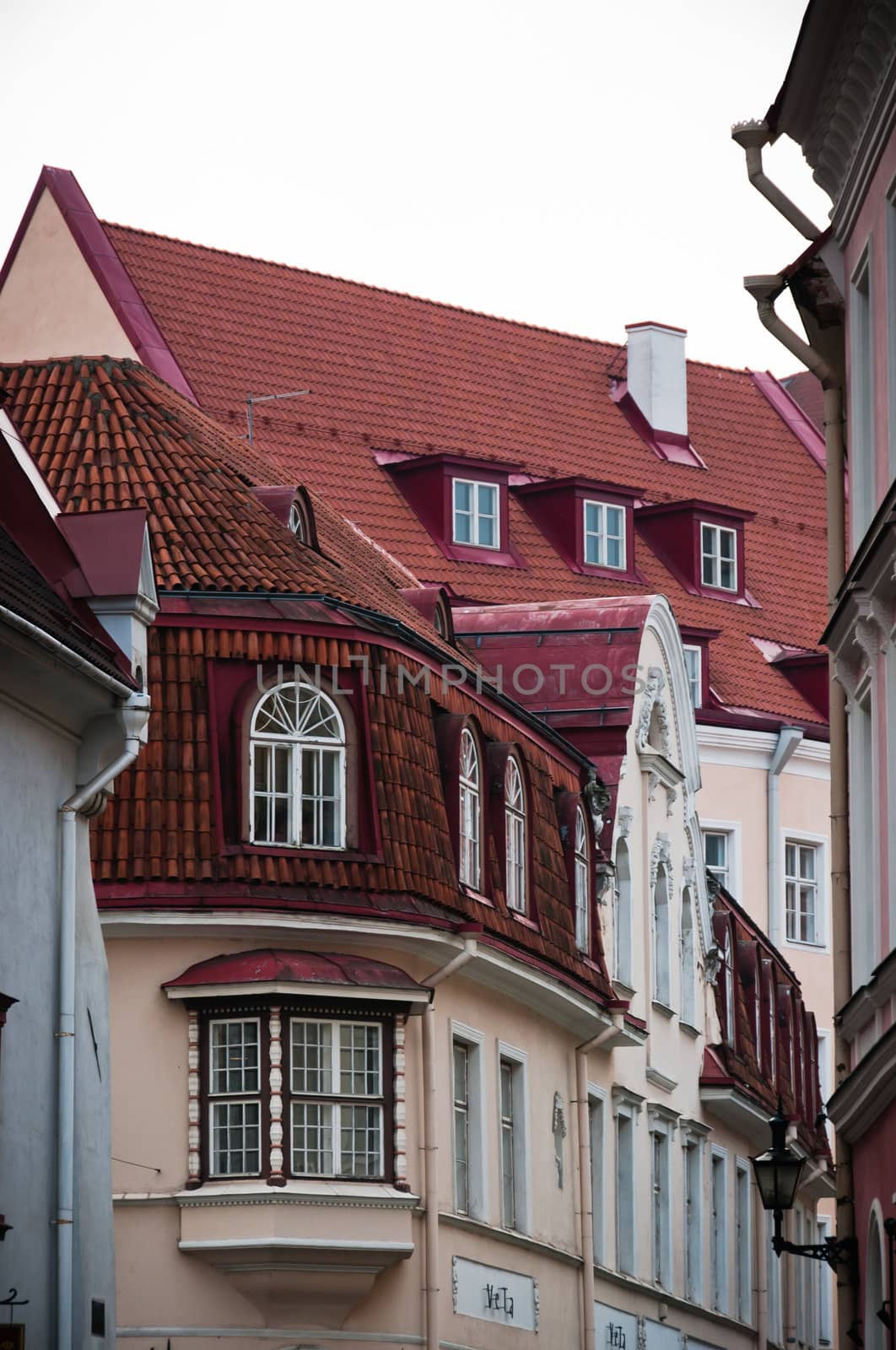 Scandinavian houses with pretty windows by dmitryelagin