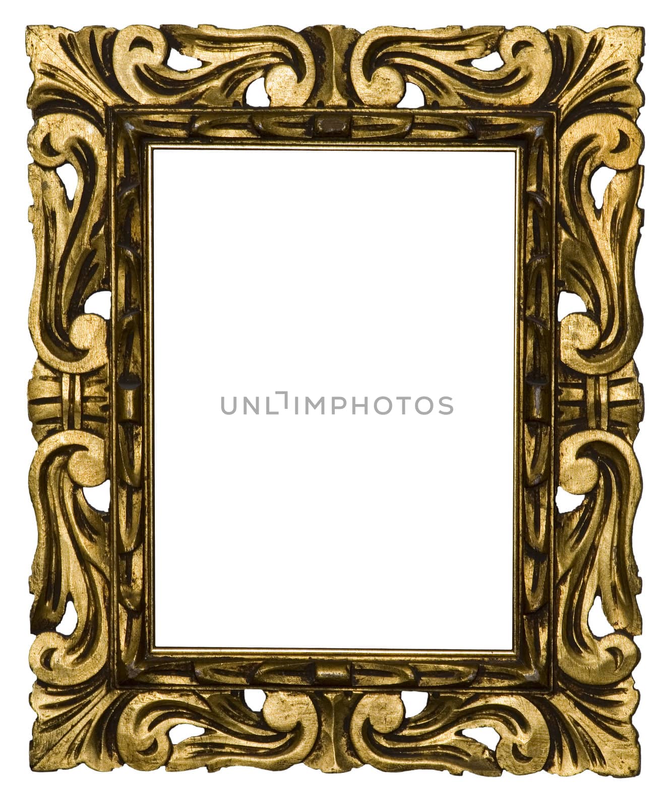 Antique italian Hand-carved Frame