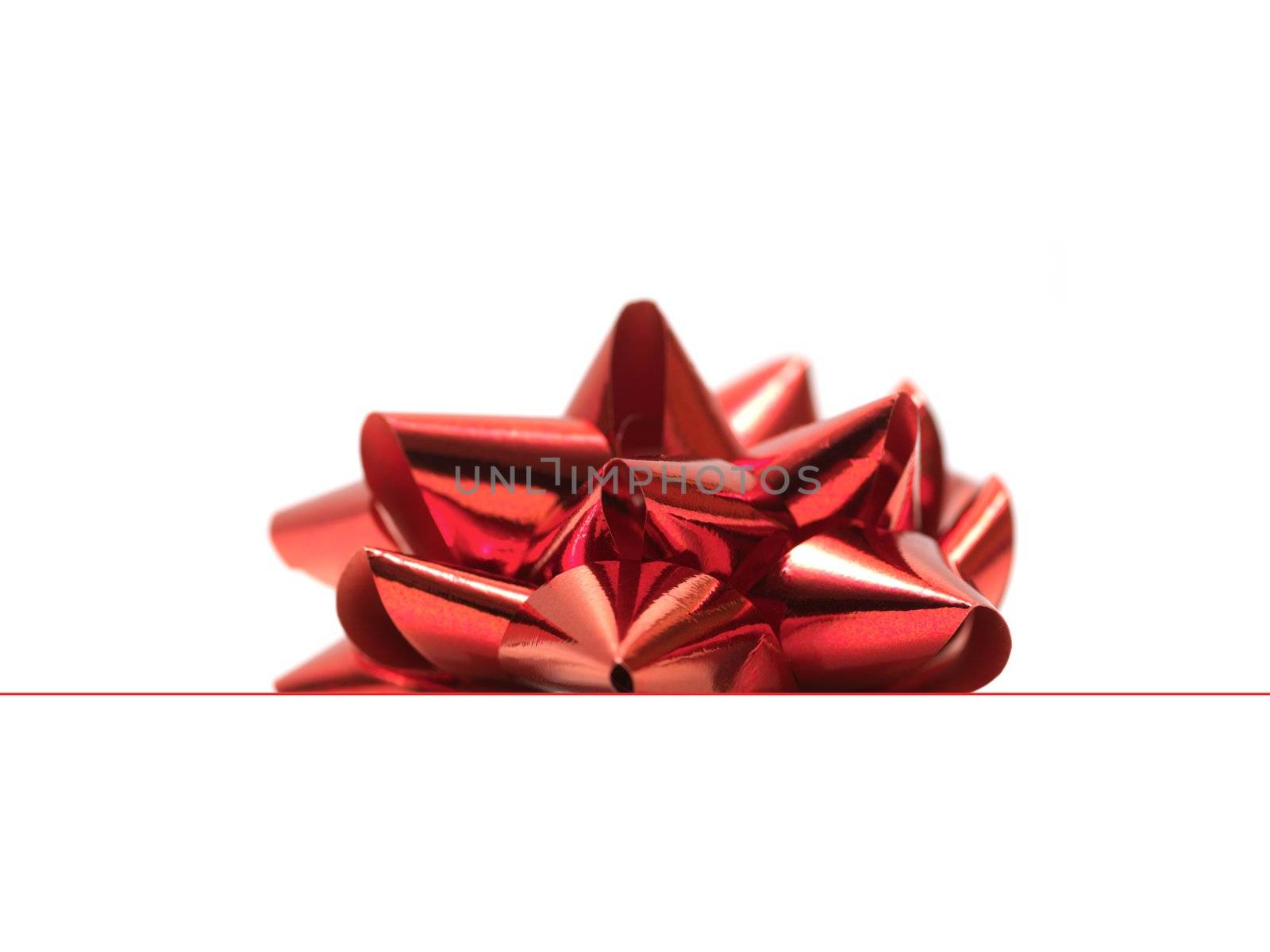 Christmas gift wrapping isolated against a white background