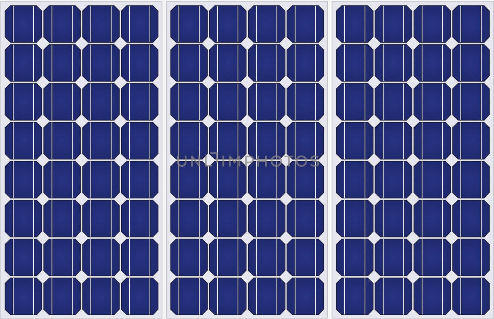 Illustration of solar panels pattern in a uniform formation.