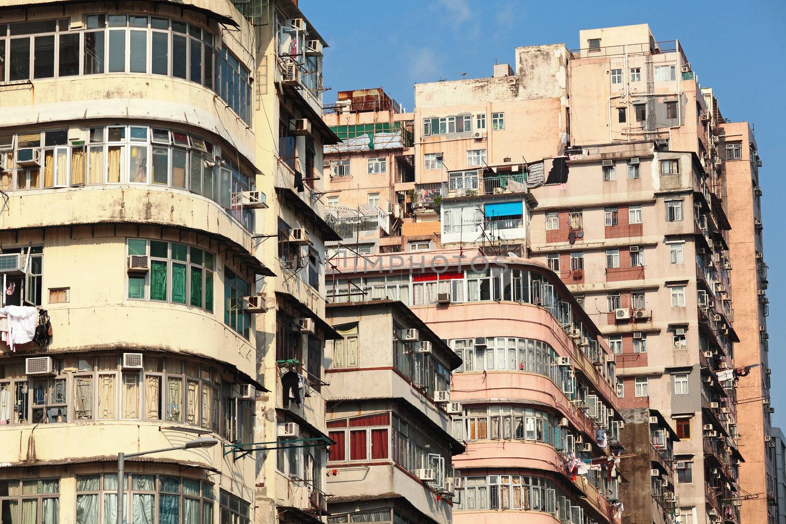 old apartment building in Hong Kong