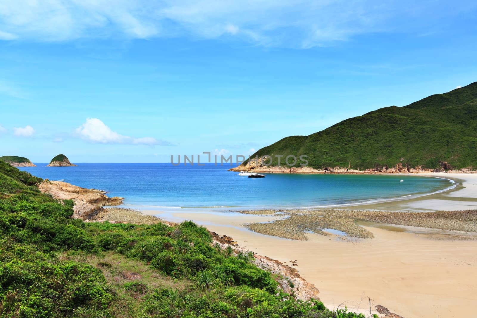 Sai Wan beach in Hong Kong