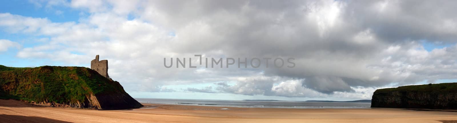 ballybunion beach panorama by morrbyte