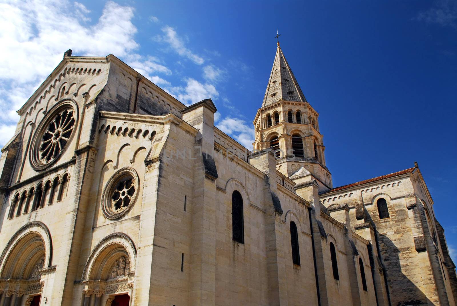 Gothic church in Nimes France by elenathewise