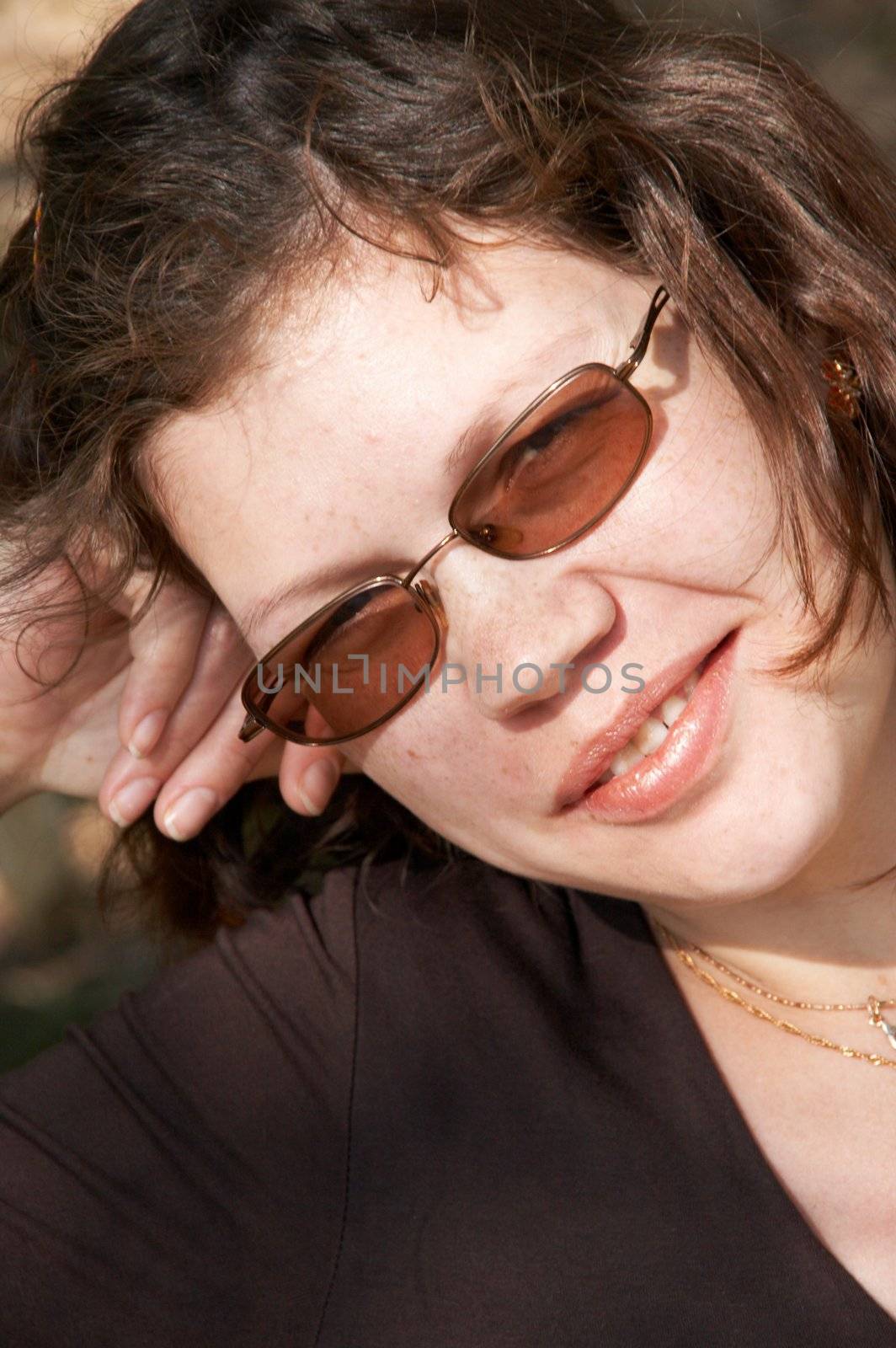 Portrait of the girl in glasses
