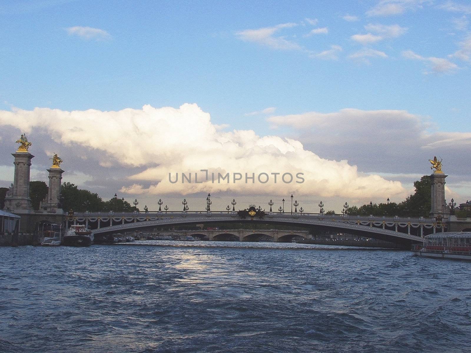 Alexandre III Bridge  in Paris, France Europe 