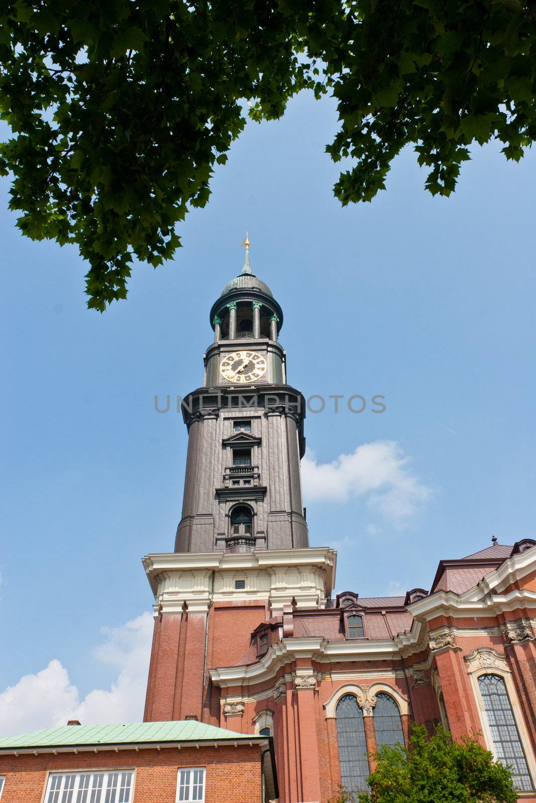 St. Michaelis is the most famous church in the city of Hamburg.