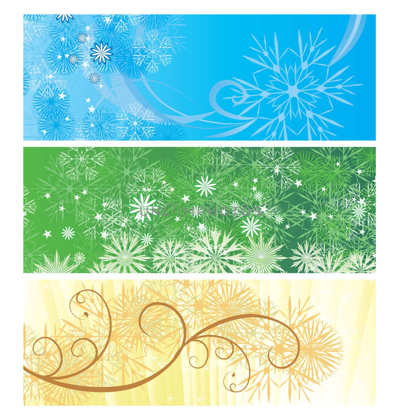 christmas banner vintage illustration