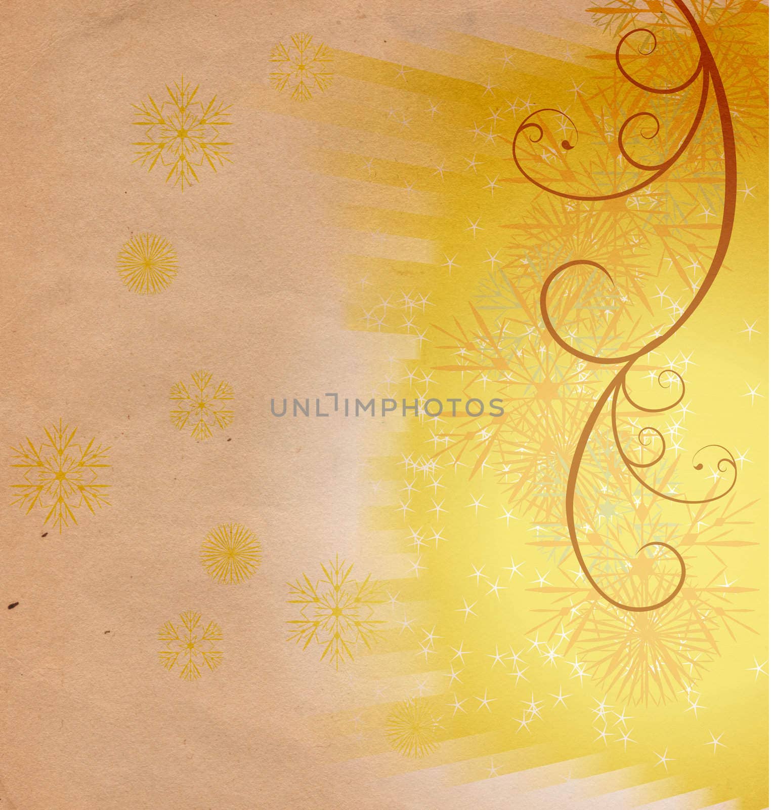 christmas vintage snowflake card  by CherJu