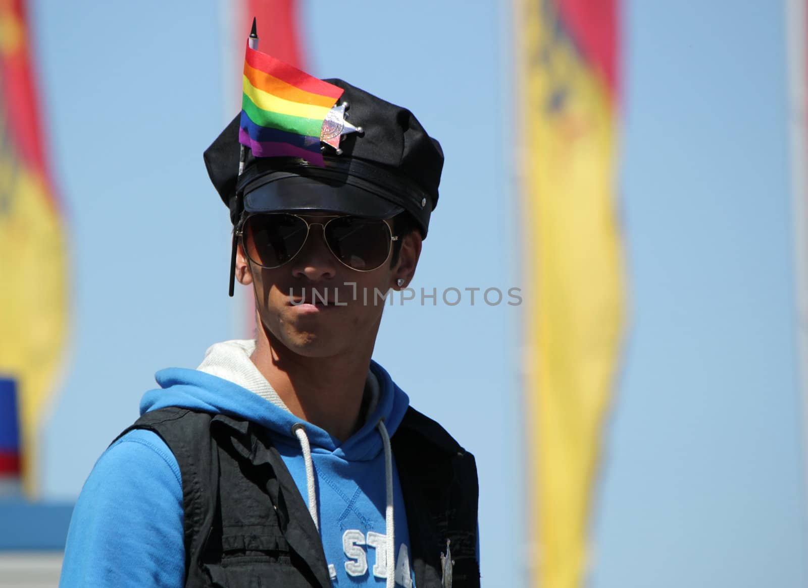 Policeman at the Gaypride 2011, Geneva, Switzerland by Elenaphotos21