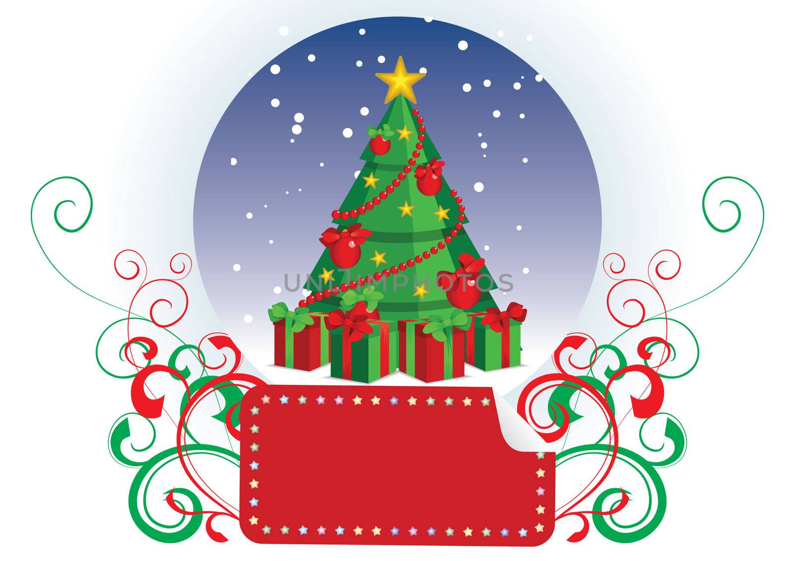 christmas tree vector lamel