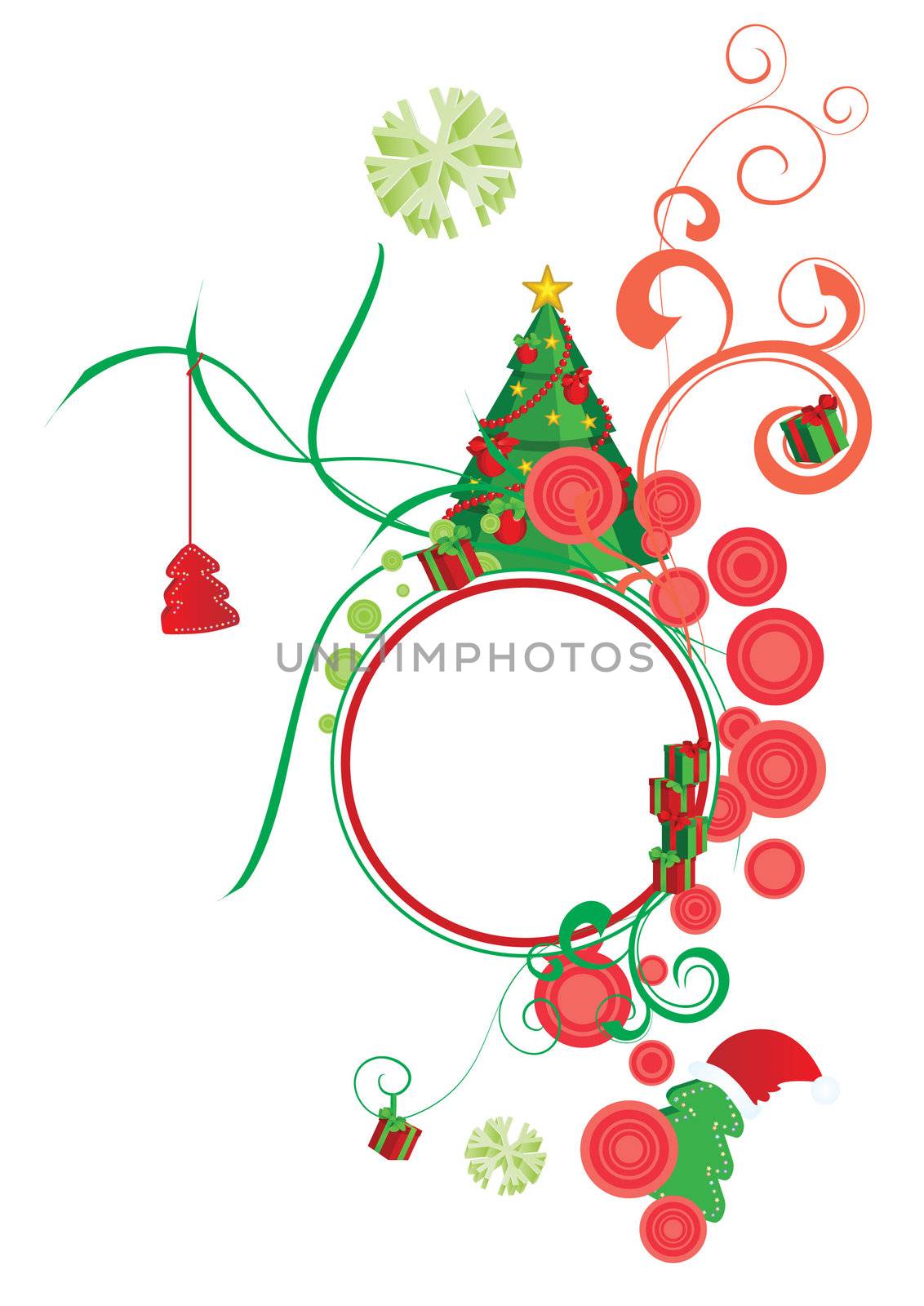 vector christmas ornamental picture by CherJu