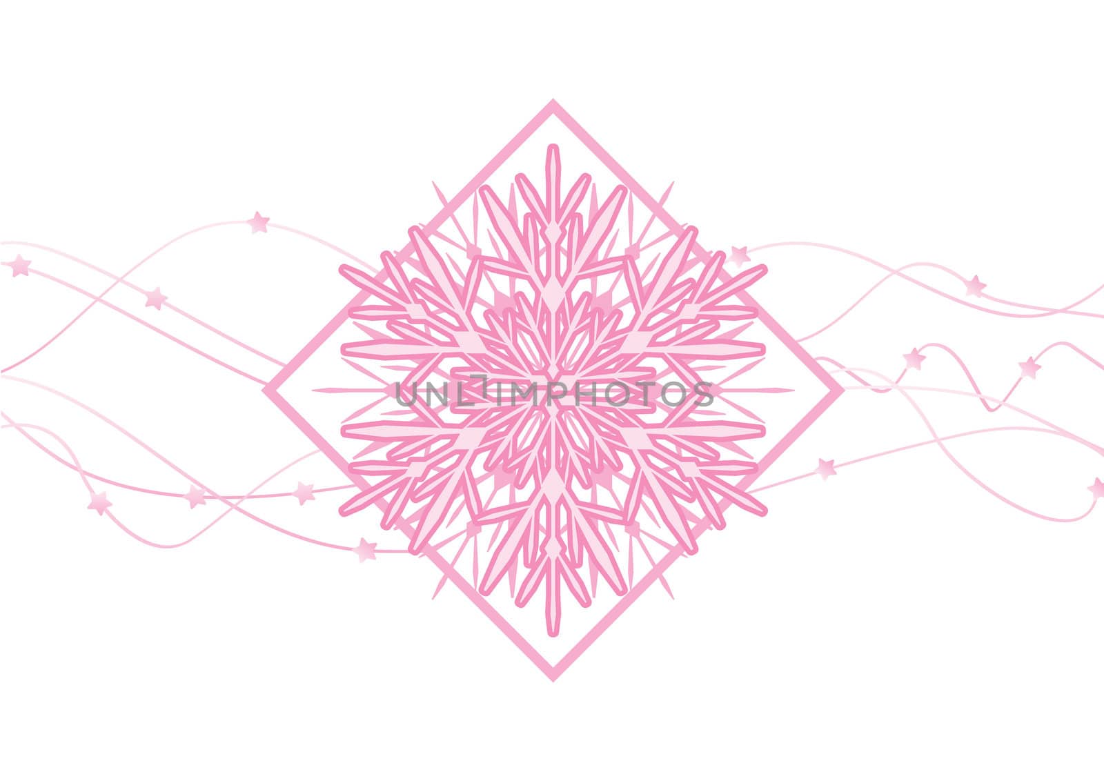 snowflakes abstract vector pink backdrop