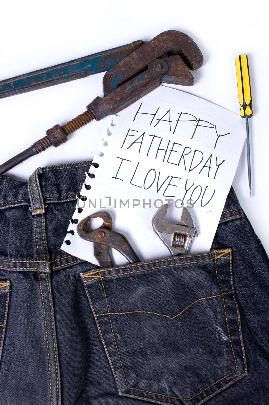 Note for dad in father day by pixbox77