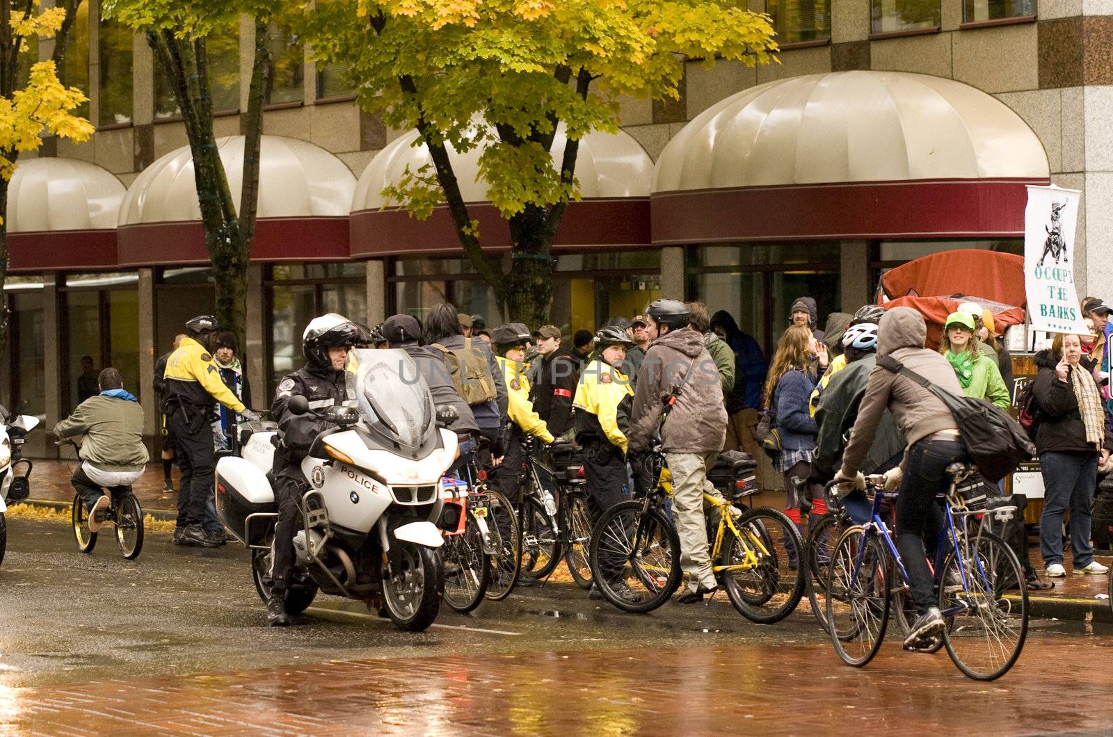 The Occupy Protestors in Portland, Oregon