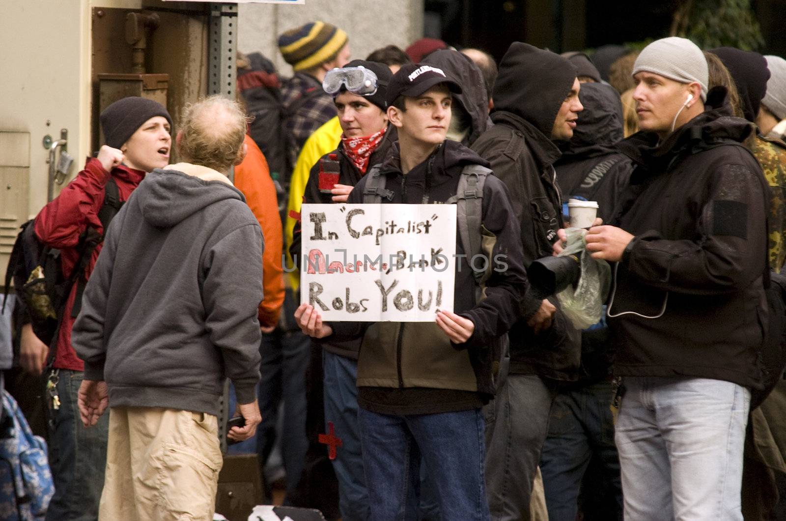 The Occupy Protestors in Portland, Oregon